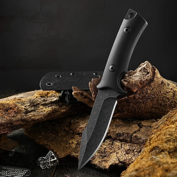 High-Hardness G10 Handle Survival Knife with K Sheath