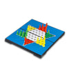 Classic Chinese Checkers Board Game featuring colorful pieces on a blue board ready for play.
