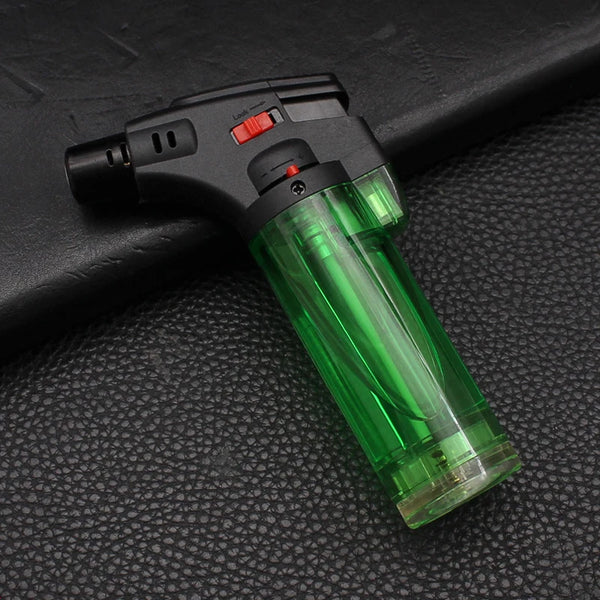 FD999 Modern Transparent Body Plastic Welding Gun with high-clarity gas reservoir and ergonomic design.