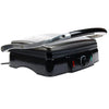 4-Slice Sandwich Press and Electric Contact Grill with adjustable handle and indicator lights.