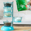 Rotating Condiment Rack with Stackable Spice Bowls