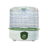 Commercial 5 Tray Food Dehydrator with transparent trays and adjustable dial for efficient food drying.