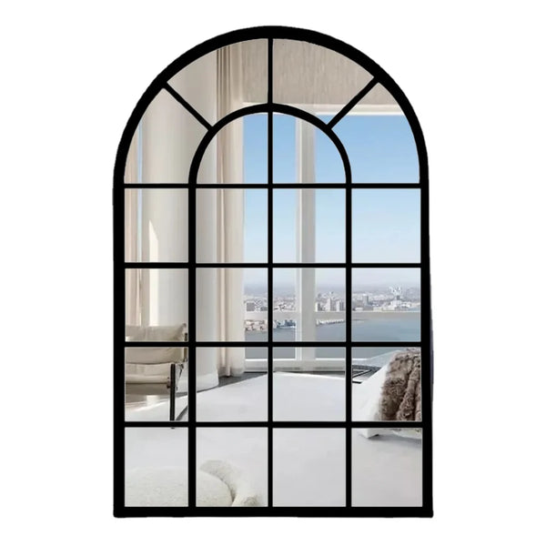 Decorative Metal Arched Wall Mirror