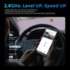 2.4GHz connectivity info for 4K Dual UHD Front and Rear Dashcam with WiFi & GPS, highlighting speed and data transfer.