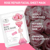 Natural Rose Facial Sheet Mask with Vitamin C