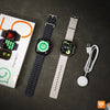 U5X Watch Ultra 5X Smartwatch with 2.1 Inch TFT Screen and charging cable on a table