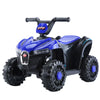 Battery Kids Car Parental Radio Control SUV in blue, designed for outdoor play and parental control.