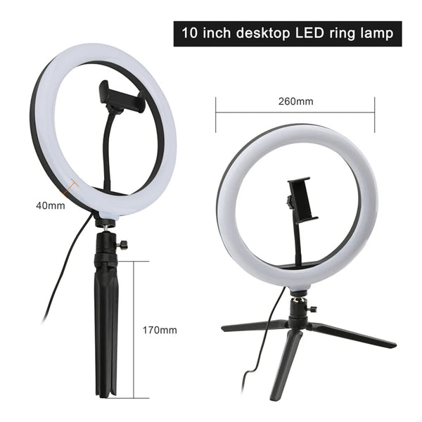 Selfie Ring Light With Tripod Stand