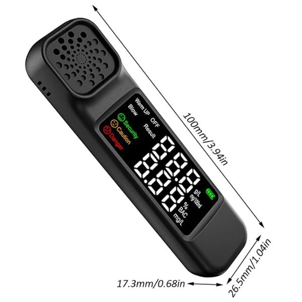 Handheld Digital Breathalyser Alcohol Tester
