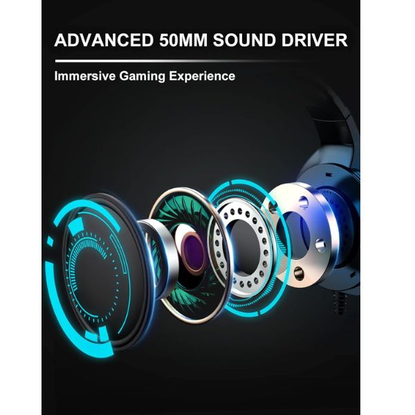 RGB Gaming Headset with Noise Cancelling Mic
