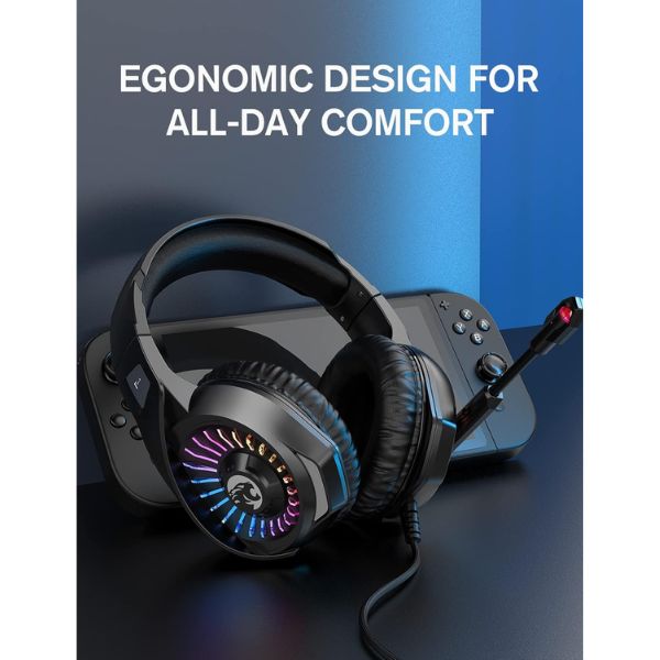 RGB Gaming Headset with Noise Cancelling Mic