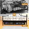Rolling Under-Bed Metal Drawer Organizer