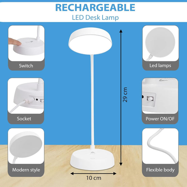 Rechargeable Eye-Care LED Desk Lamp