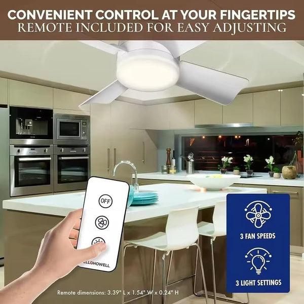 2-in-1 LED Light and Ceiling Fan
