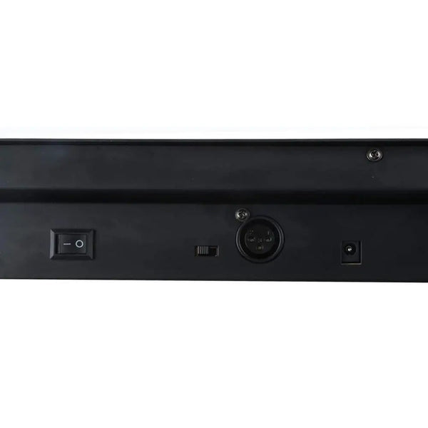 Rear view of the 192 Channel DMX512 Lighting Controller Console showing power and connection ports.