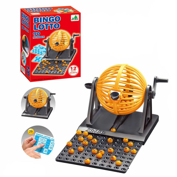 Deluxe Bingo Game with Spinning Cage and Lottery Balls