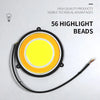 Universal 12V COB LED White Daytime Running Lights with 56 highlight beads for improved visibility