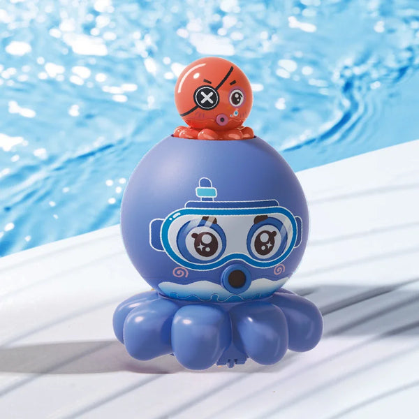 Cute Cartoon Animal Press & Release Fidget Toy featuring a playful octopus with a squeeze top in vibrant colors.