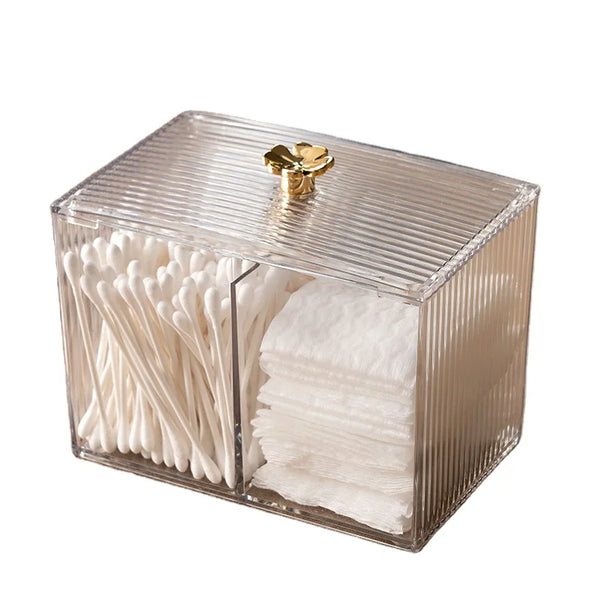 1Cotton Swab Balls Box Cotton Pads Holder Organizer
