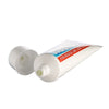 Heel Balm for Rough Dry and Cracked Feet tube with cap off, showcasing thick nourishing texture for foot care.