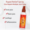 Organic Muscle and Joint Pain Relief Spray for quick relief from joint pain, back pain, lumbago, and inflammation.