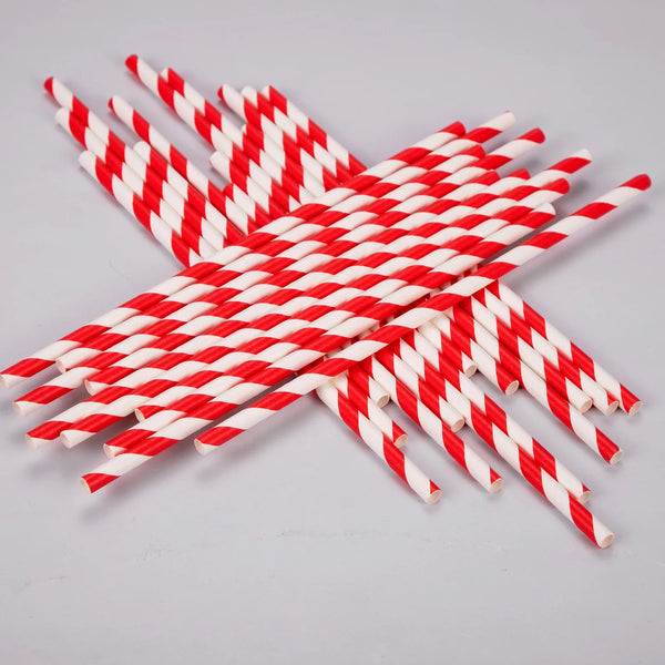 12-Piece Eco-Friendly Disposable Paper Straw Set