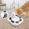 Cat interacting with the Automatic Interactive IQ Puzzle Feeder Toy for rewarding playtime and mental stimulation.