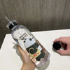 Frosted Bear Panda Water Bottle featuring a cute panda design and reusable straw, perfect for kids.