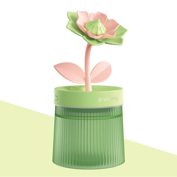 Flower Design Mini USB Air Humidifier & Aroma Diffuser