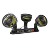 Universal Car Cooling Fan with Dual Head Rotatable Adjustment