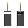 High Capacity Portable Power Bank with LED Light, featuring a digital display and portable design for easy use.