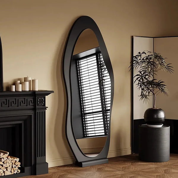 Full Length Mango Shape Wooden Dressing Mirror