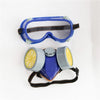 Anti-Pollution Industrial Gas Mask with goggles and filters for respiratory protection in industrial environments.