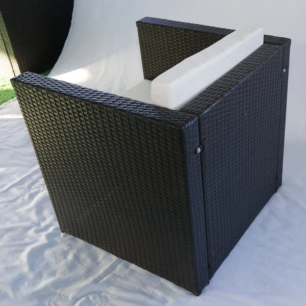 Modern Design Poly Rattan Corner Sofa Set