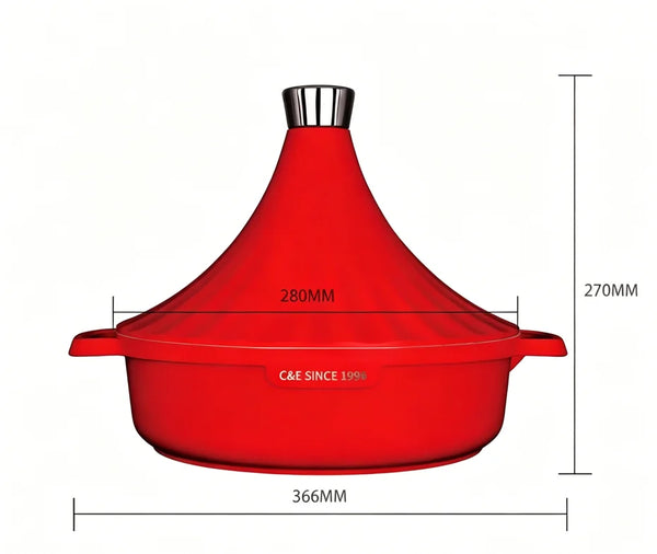 Luxury Cast Aluminum Tajine Pot