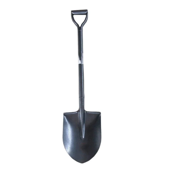Carbon Steel Round Point D Handle Shovel for effective gardening and landscaping tasks.