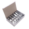 Large Stainless Steel Beauty Nail Clippers in a box, showcasing multiple clippers for effective nail care.