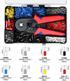 Ratchet Crimping Tool with 1200 Terminal Pieces