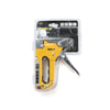 Industrial Metal Brad Nail Gun in packaging, ideal for upholstery and carpentry projects.