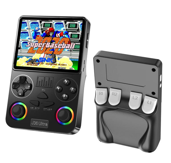 3.5-Inch Handheld Game Console displaying Super Baseball with ergonomic design for comfortable gaming.
