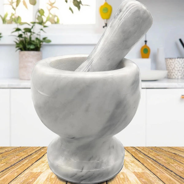 Marble Mortar and Pestle Set