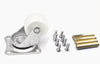 4 Pcs Smart Car Robot Wheel Set components including wheel, screws, and spacers for robotics projects.