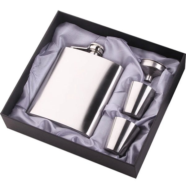 Hip Flask and Funnel Set