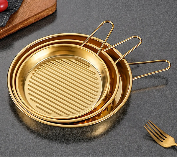 Multi-Purpose Stainless Steel Serving & Cooking Tray