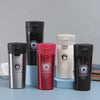 500ml Vacuum Insulated Thermos Bottle collection in various colors on display.