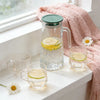 5-Piece Elegant Glass Water Pitcher Set