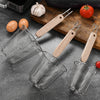 Stainless Steel Frying Basket with Wooden Handle