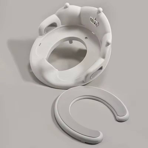 Baby and Child Toilet Seat Ring shown from a top view, designed for toddlers transitioning to the adult toilet safely.