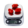 10kg Rectangle Digital Kitchen Scale displaying three red tomatoes with a digital weight of 28 oz.
