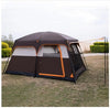 Large 6 Person Family Camping Tent set up on grass, showing spacious design and protective features for camping.